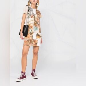 STELLA MCCARTNEY Animal Printed cotton jersey minidress